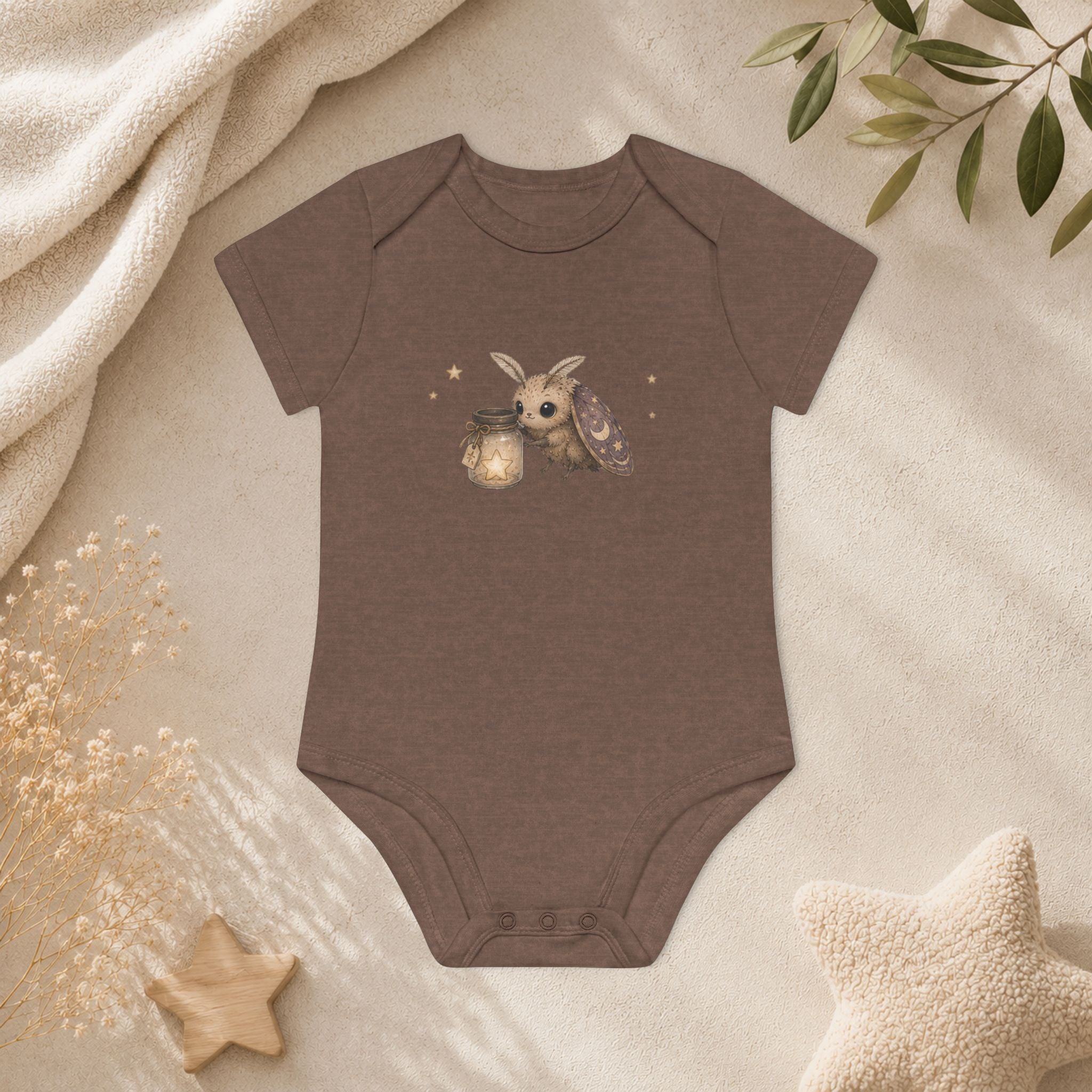 Baby Organic Short Sleeve Body - Moth