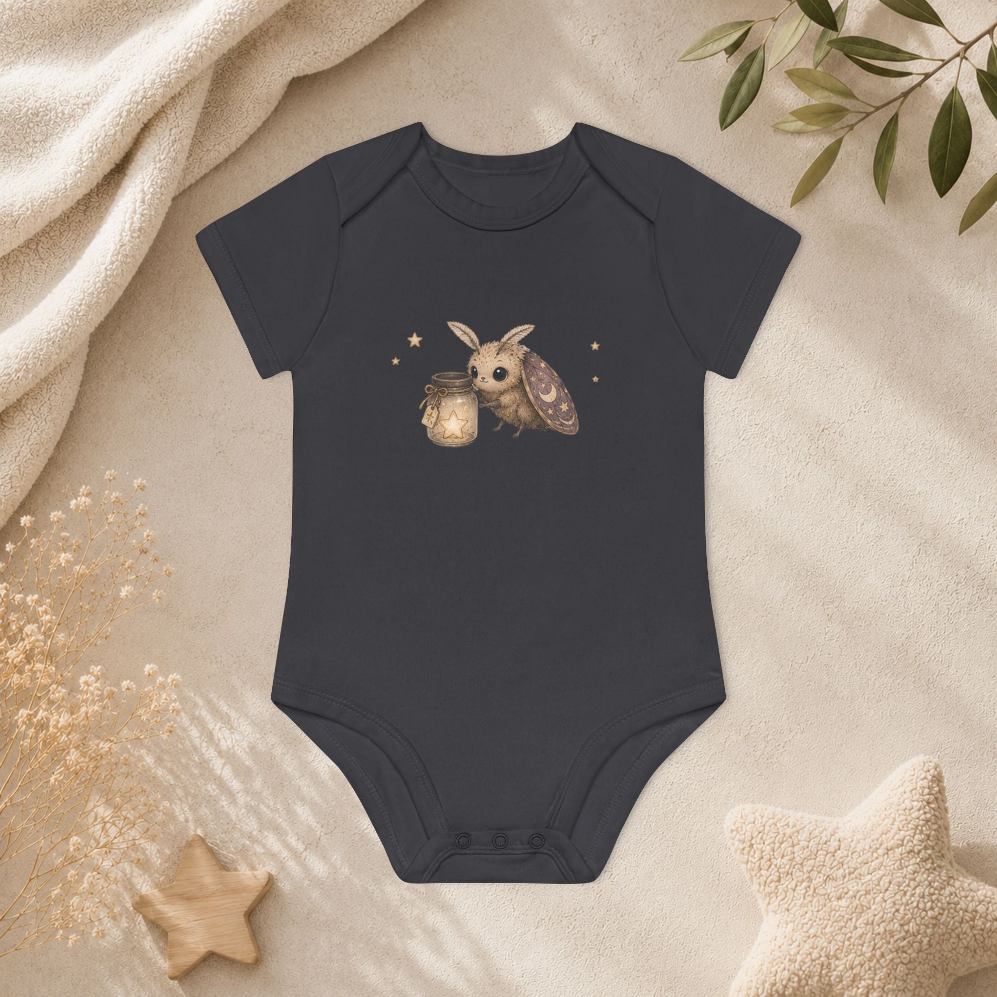 Baby Organic Short Sleeve Body - Moth