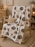 Soft Fleece Baby Blanket - Sleepy Moth