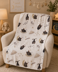 Soft Fleece Baby Blanket - Sleepy Bat