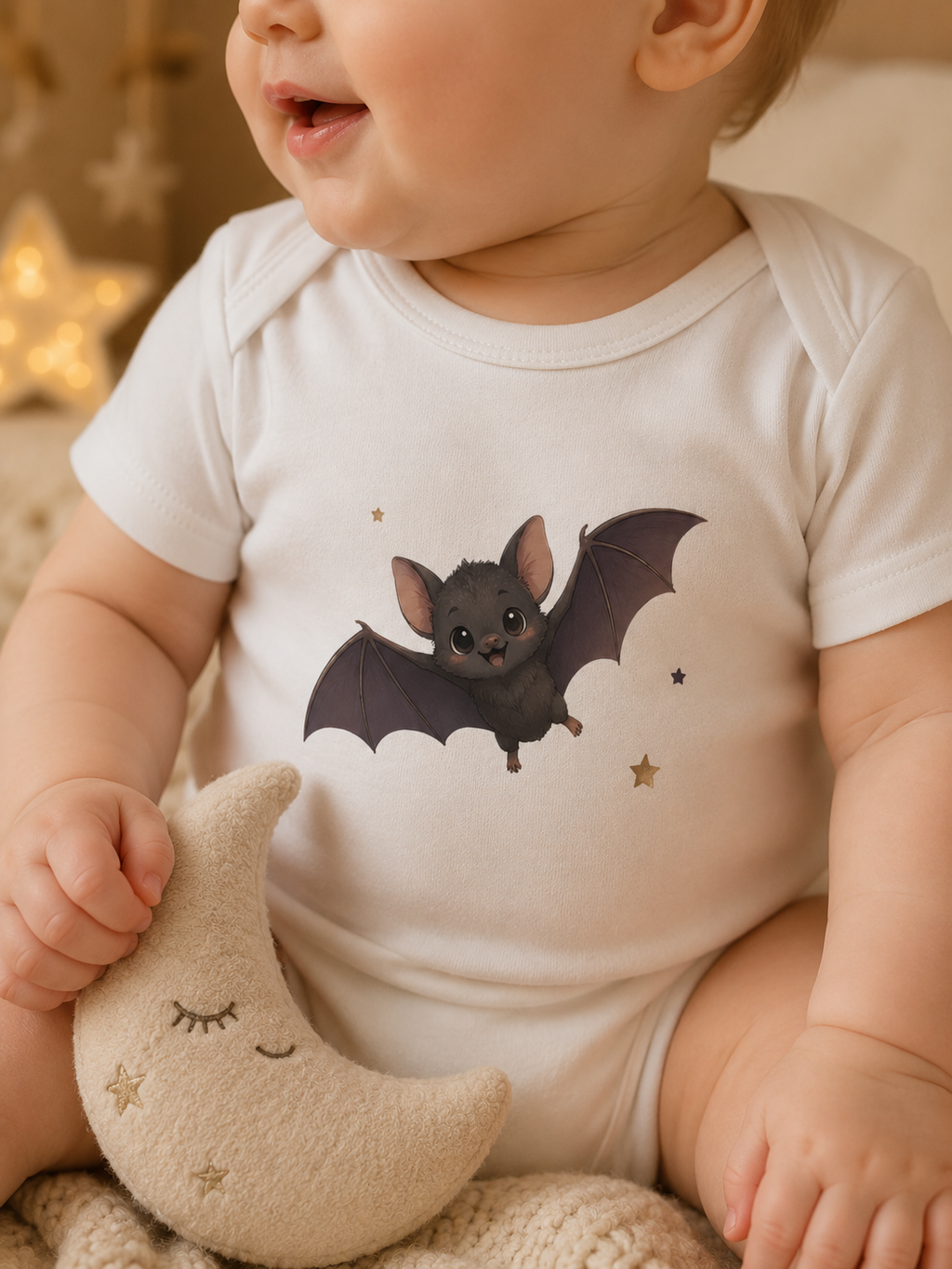 Baby Organic Short Sleeve Body - Bat