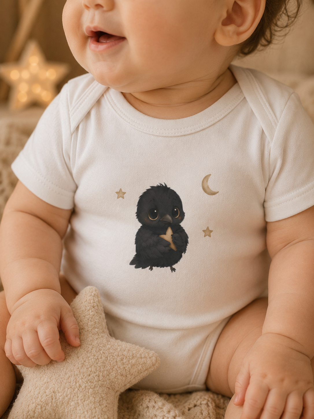 Baby Organic Short Sleeve Body - Crow
