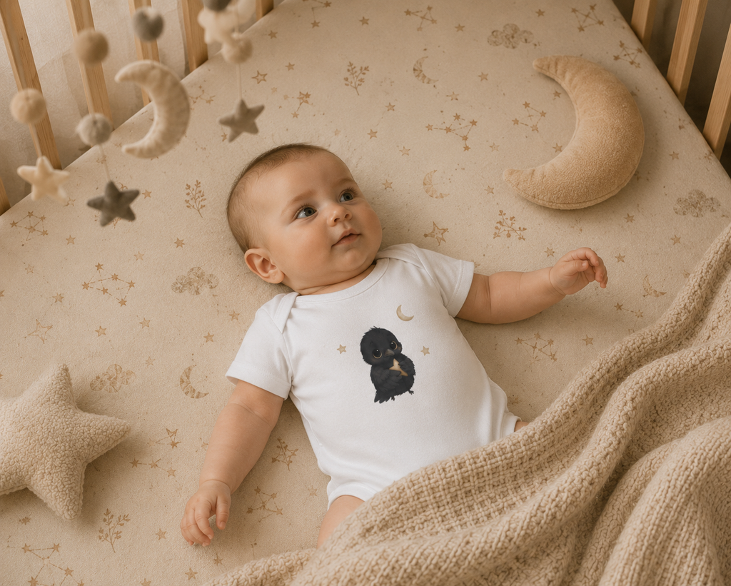 Baby Organic Short Sleeve Body - Crow
