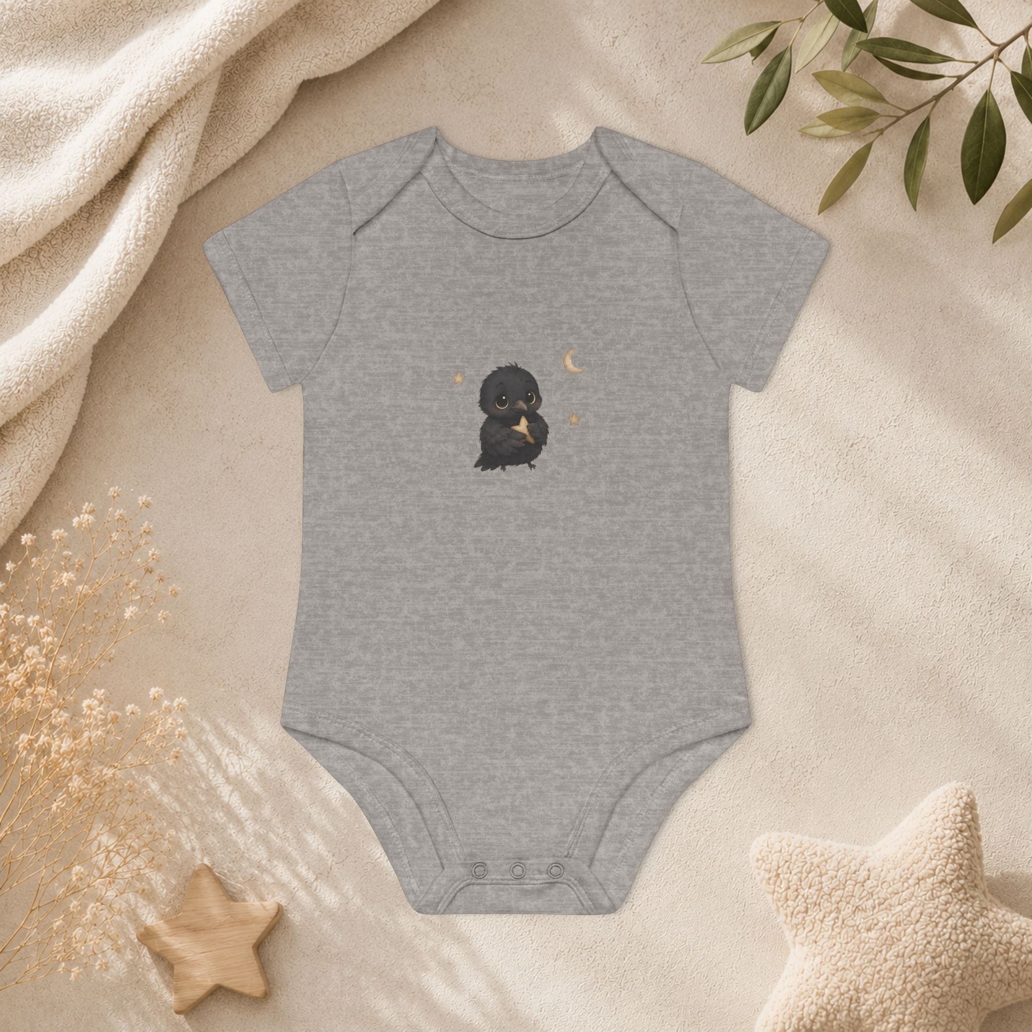 Baby Organic Short Sleeve Body - Crow