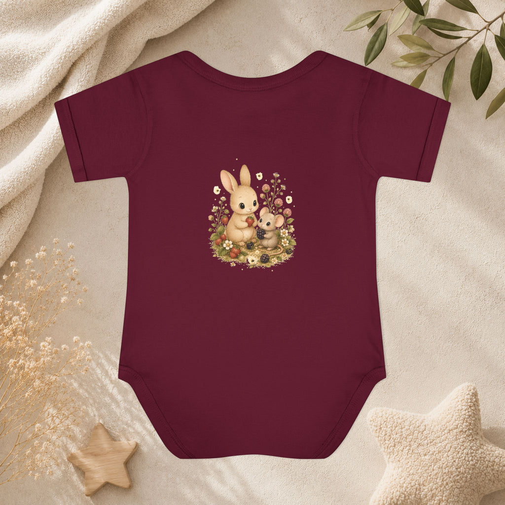 Baby Bodysuit — Cute Bunny & Mouse Onesie